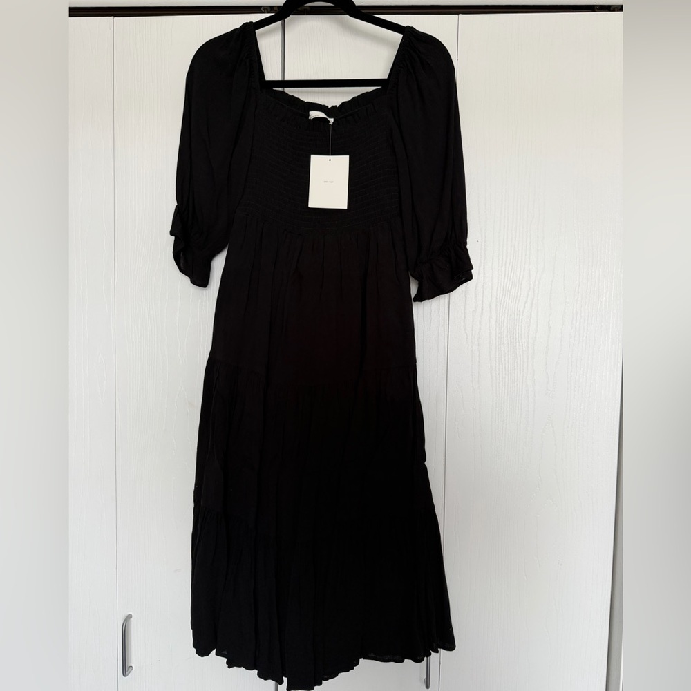 OAK+FORT Black Midi Dress NWT - Picture 2 of 8